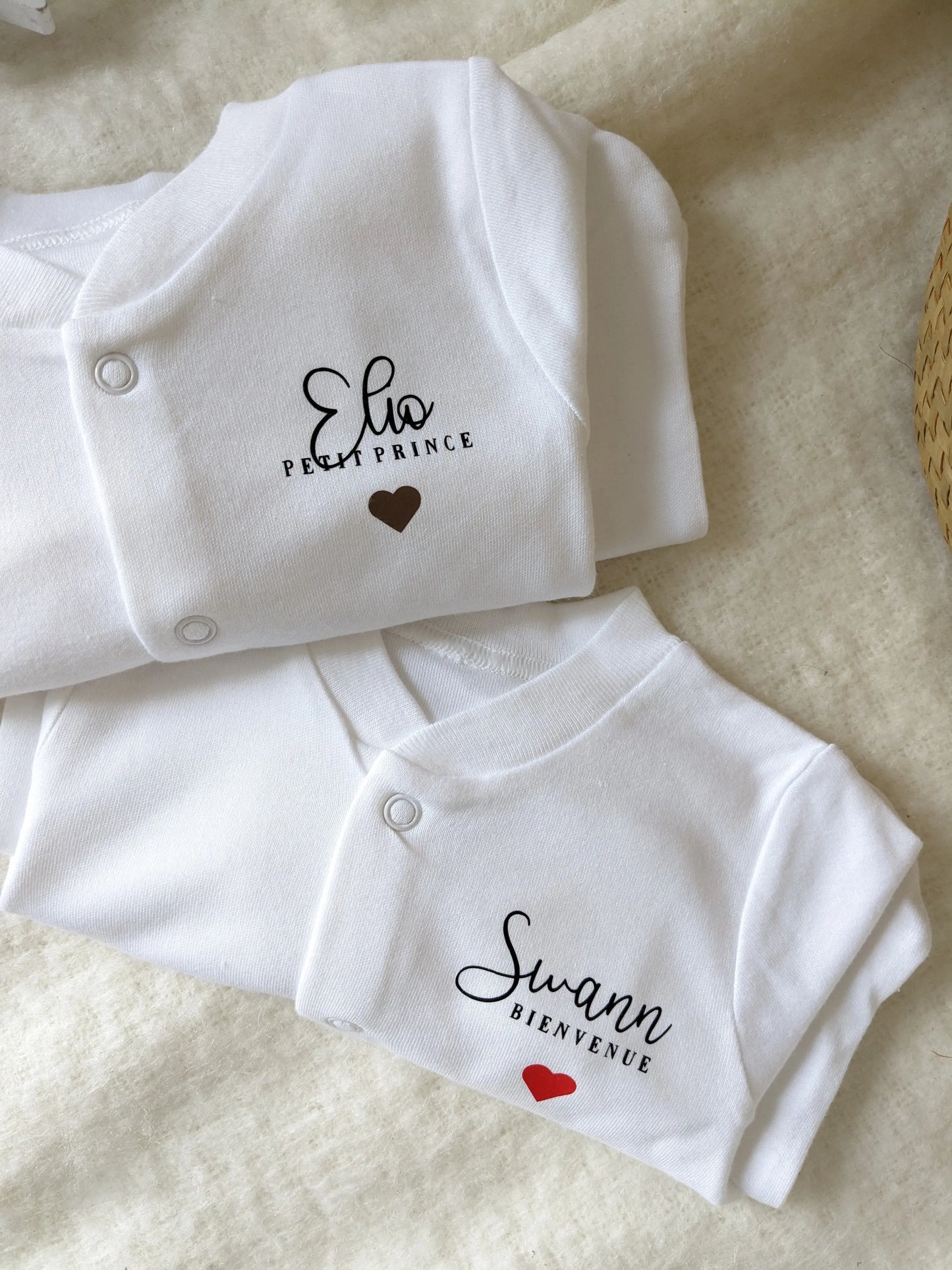 Pyjama personnalisé Bébé mixte Prénom + surnom Calins de Mamans