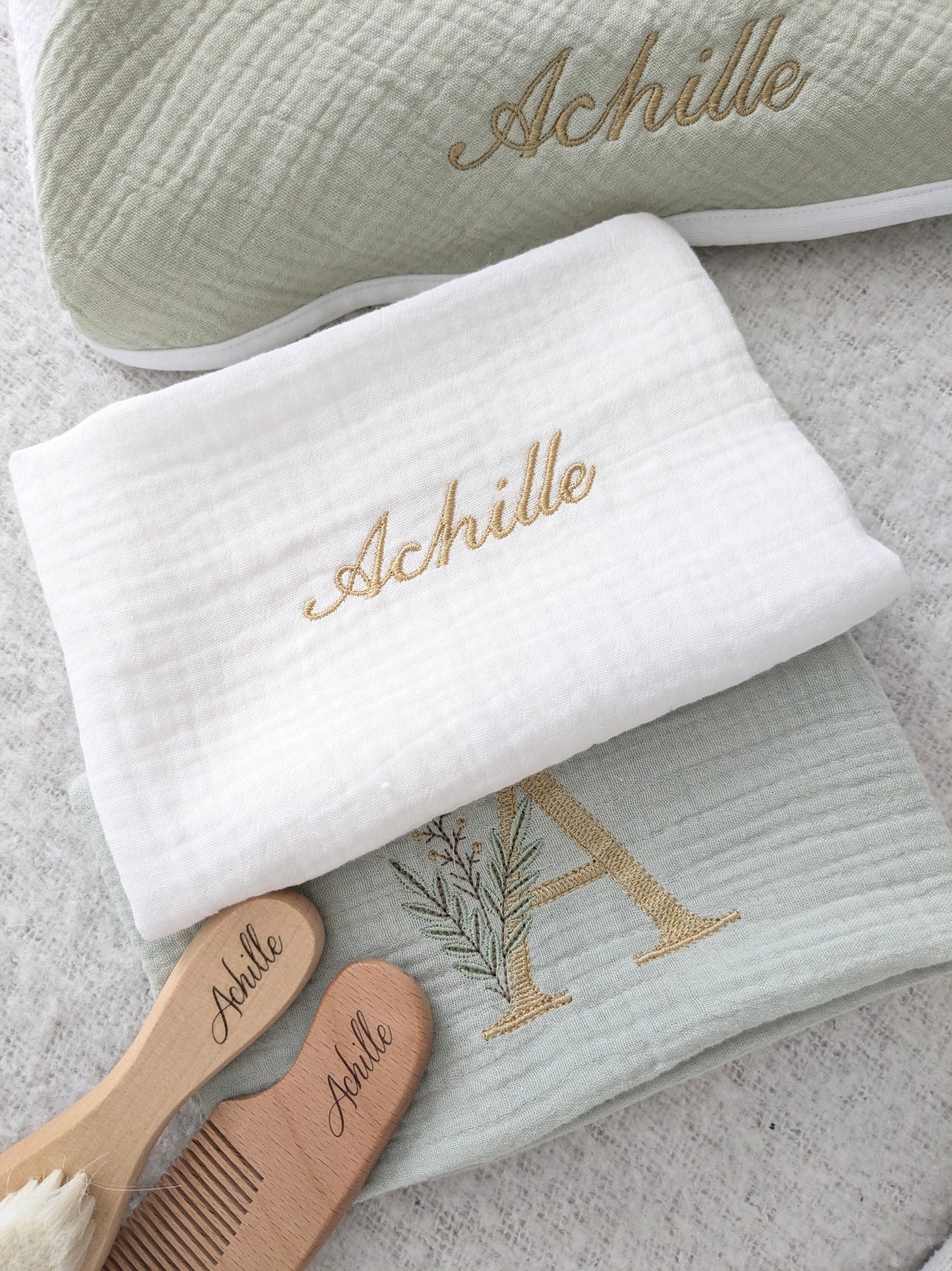 Set de bain bébé personnalisé