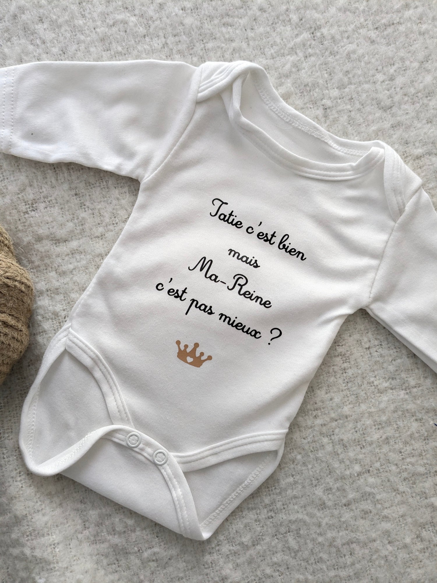 Body bébé avec message original personnalisé, cadeau naissance mémorable pour fille ou garçon