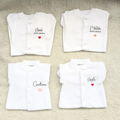 4 pyjamas velours personnalisé Noah mattéo Gaetana et Neyla